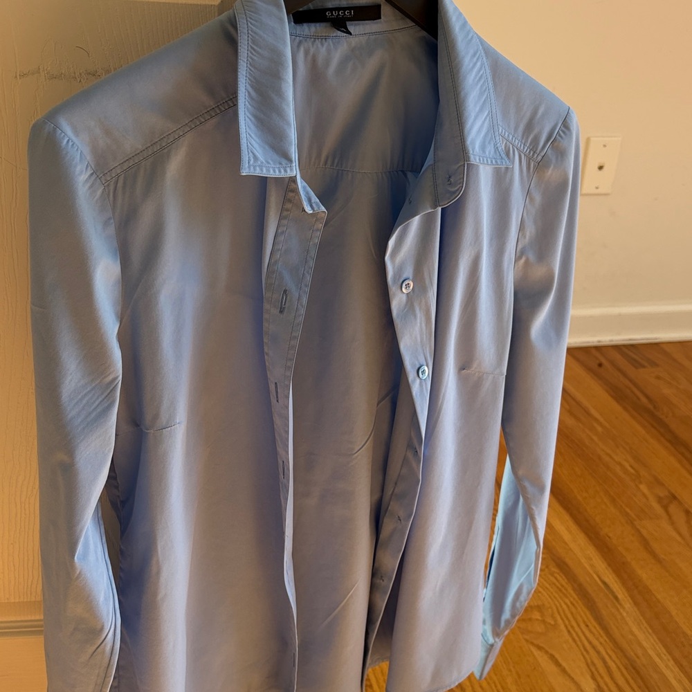 Gucci Sky Blue Casual Shirt